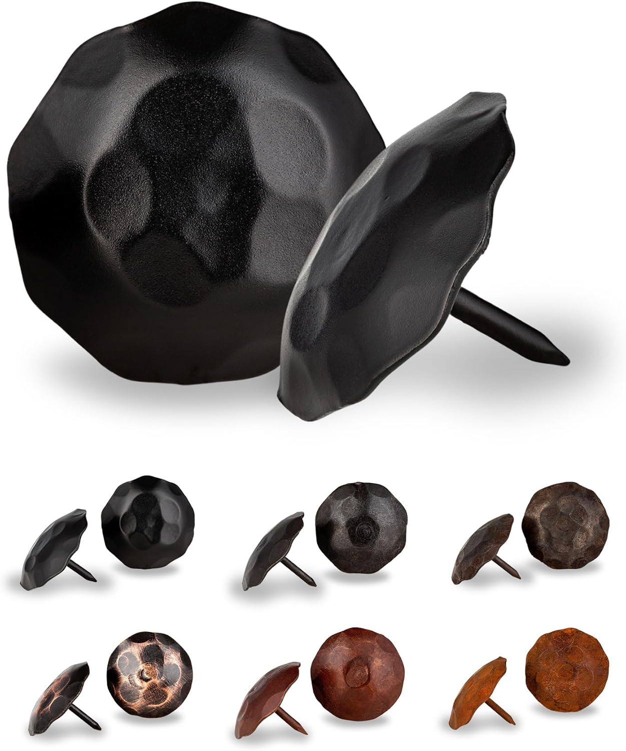 25 Pack 1.5 in Round Head Iron Clavos Decorative Nails for DIY