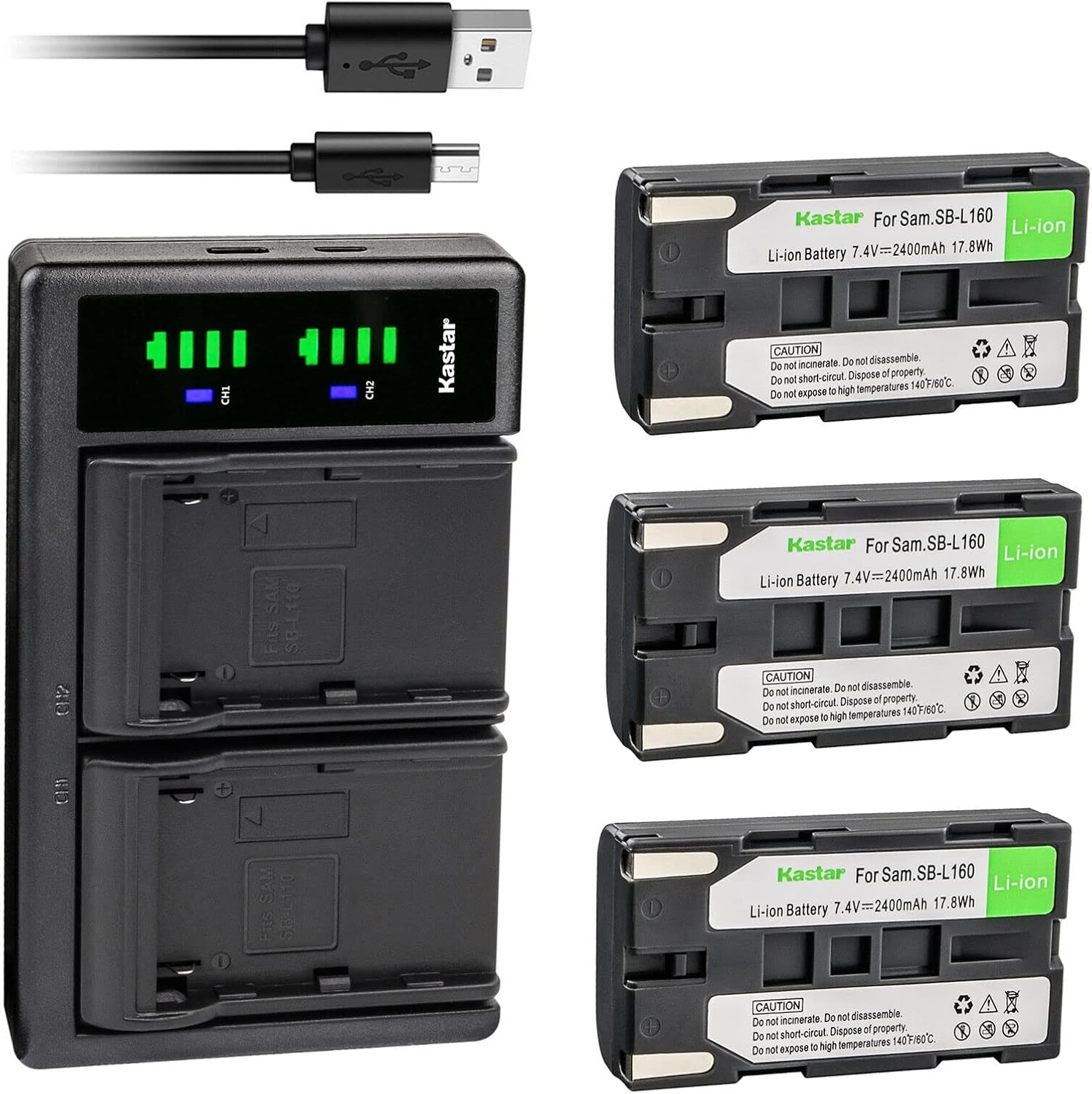 Kastar 3-Pack SB-L160 Battery and LTD2 USB Charger Review