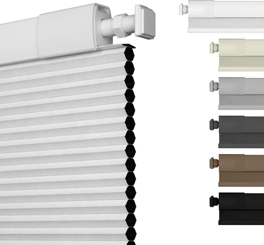 No Drill No Tools Blackout Cellular Shades for Easy Install