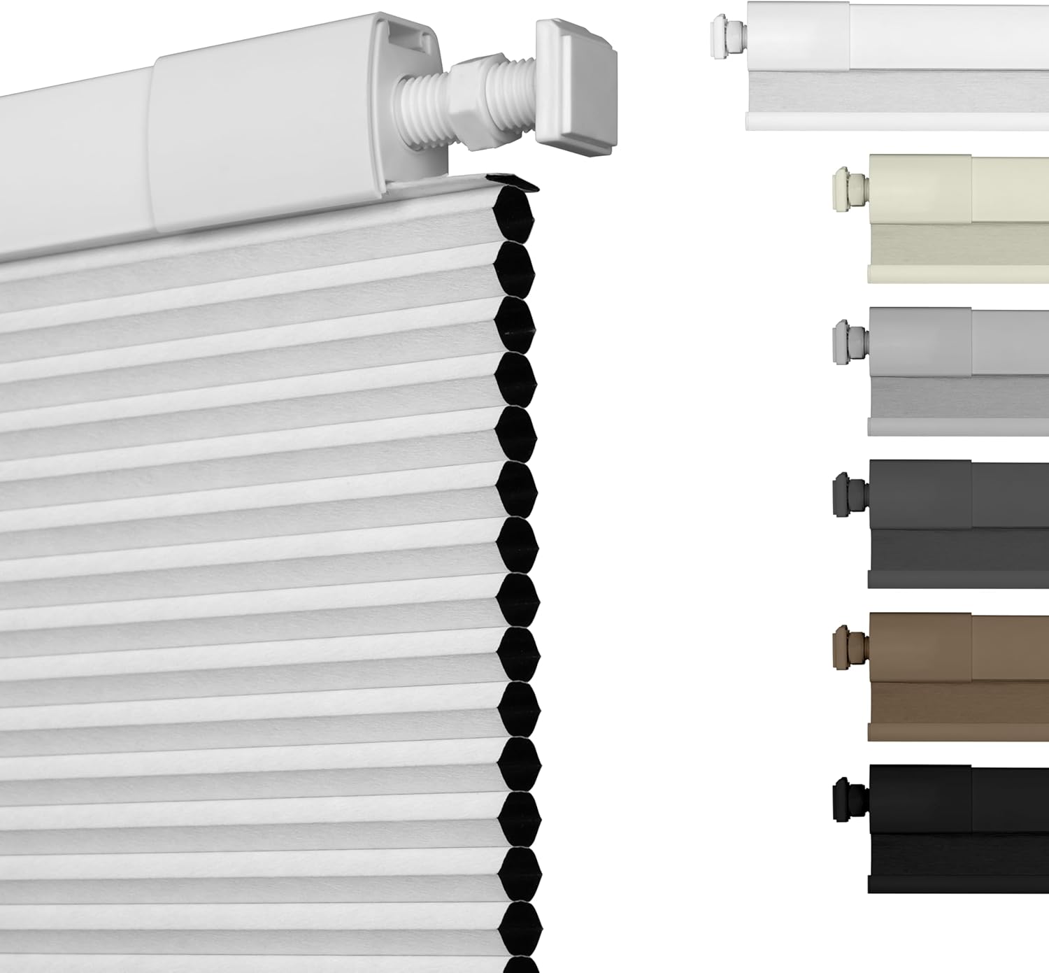 No Drill No Tools Blackout Cellular Shades for Easy Install