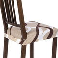 SearchI Stretch Dining Chair Seat Covers Set of 8 - Soft Removable