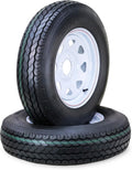 ST205/75D15 Trailer Wheel Assembly 5 Lug on 4.5in PCD - White Spoke