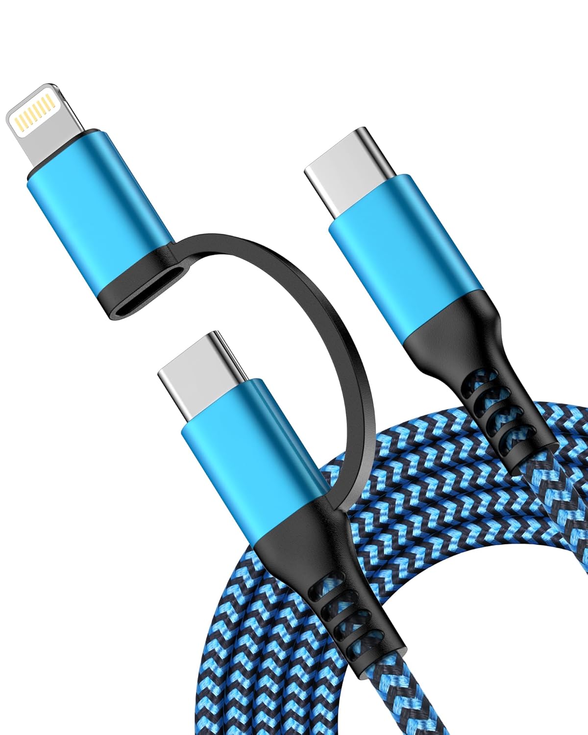 Haoano 6ft Fast Charging 2-in-1 Cable