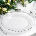 13ft Charger Plates Set of 12 - Silver Round Acrylic Chargers
