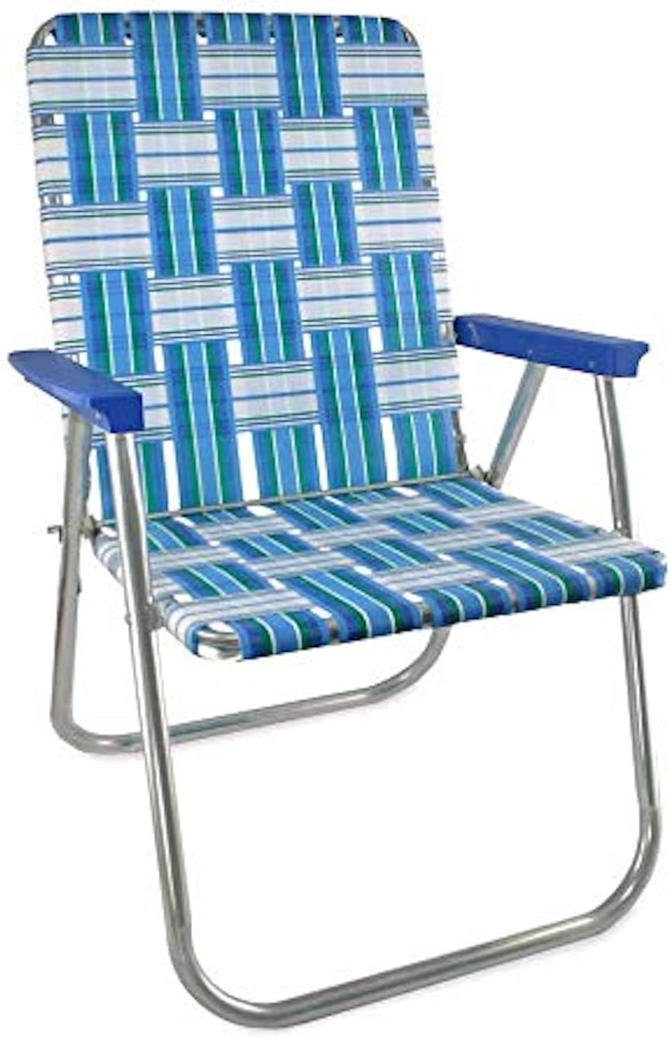 Folding Aluminum Webbed Lawn Chair for Camping and Beach