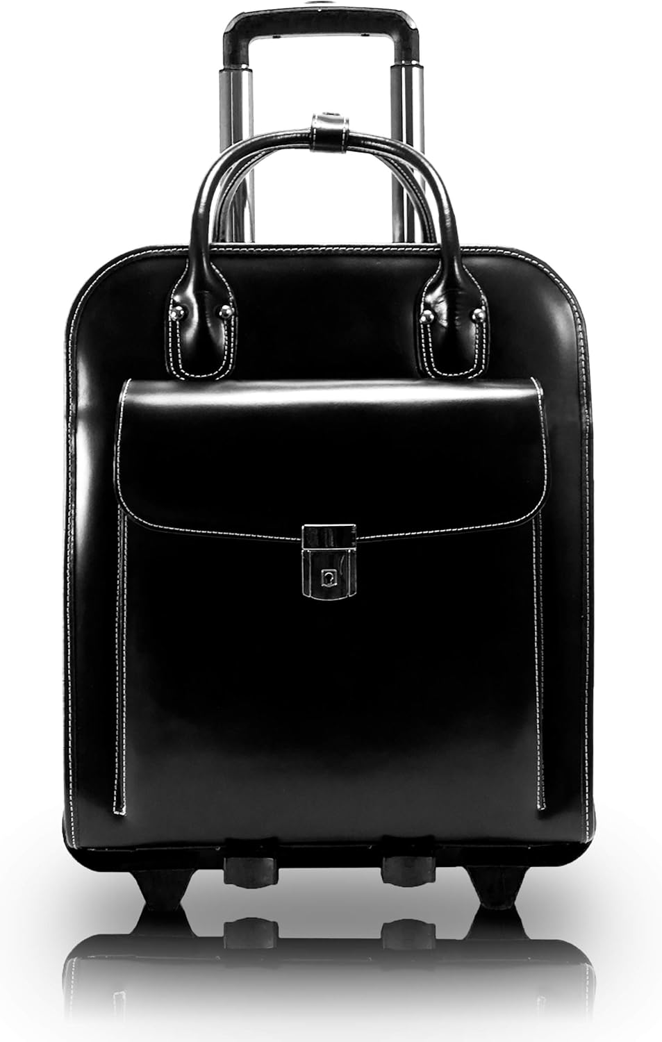 McKlein LA GRANGE 15in Leather Detachable Wheeled Briefcase