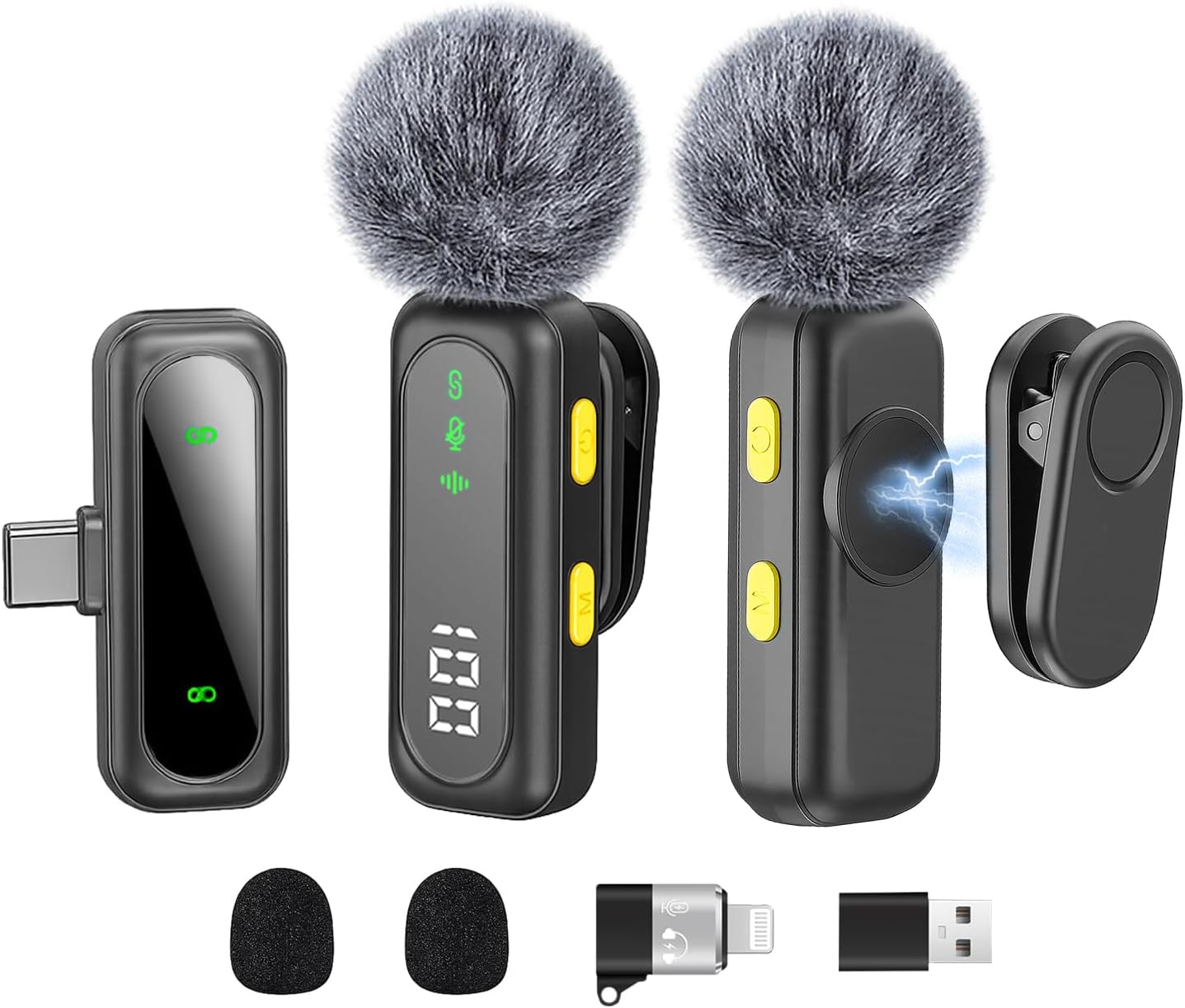 Wireless Lavalier Microphone for iPhone and Android Devices