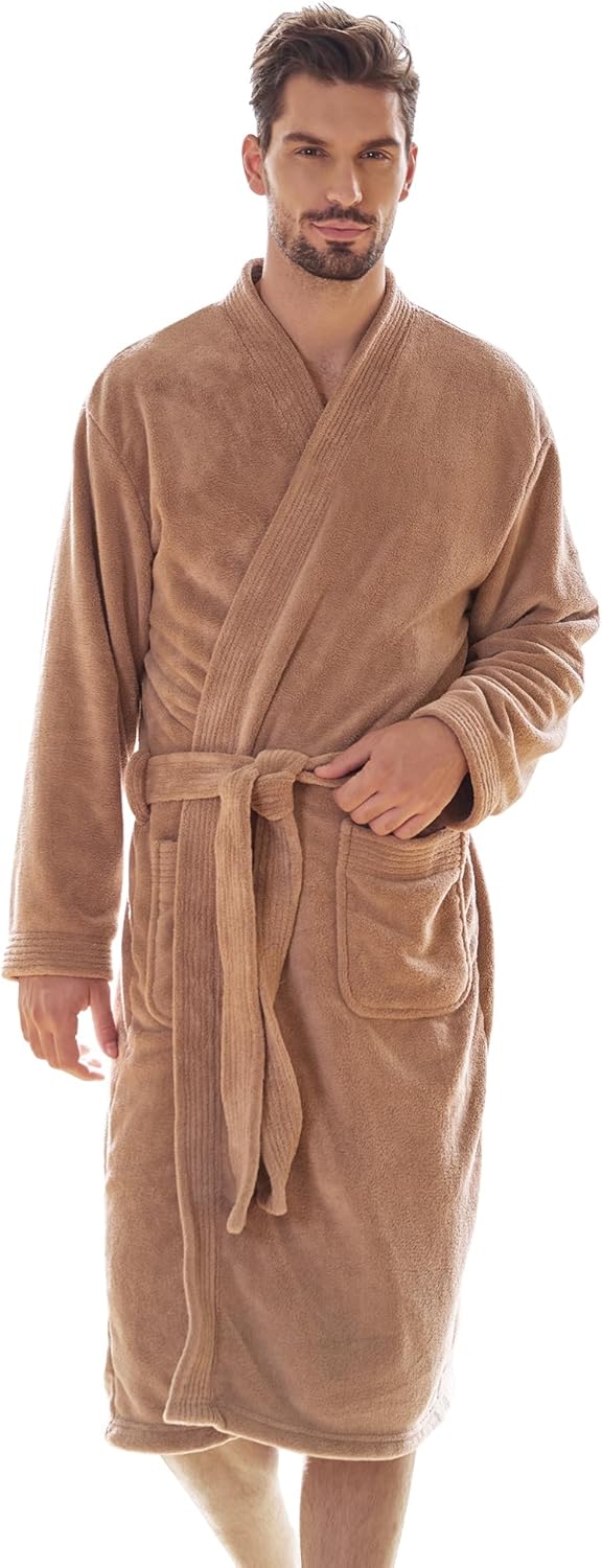 Ultra-Absorbent Towel Robe for Men - Quick Dry Kimono Style
