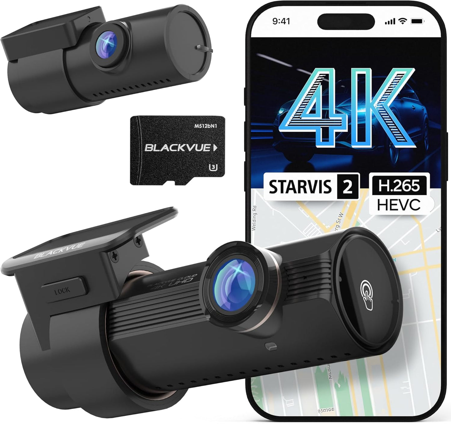 BlackVue DR970X-2CH Plus II Dash Cam with 4K UHD Recording