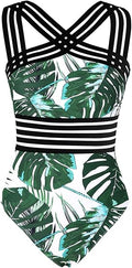 One Piece Crossover Swimsuit Hollow Monokini - Flattering Fit