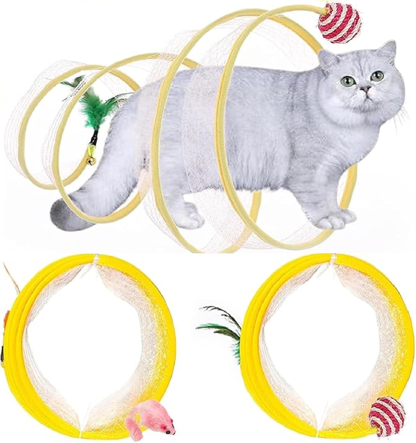 Interactive Cat Tunnel Toy - Self-Happy Pets! 