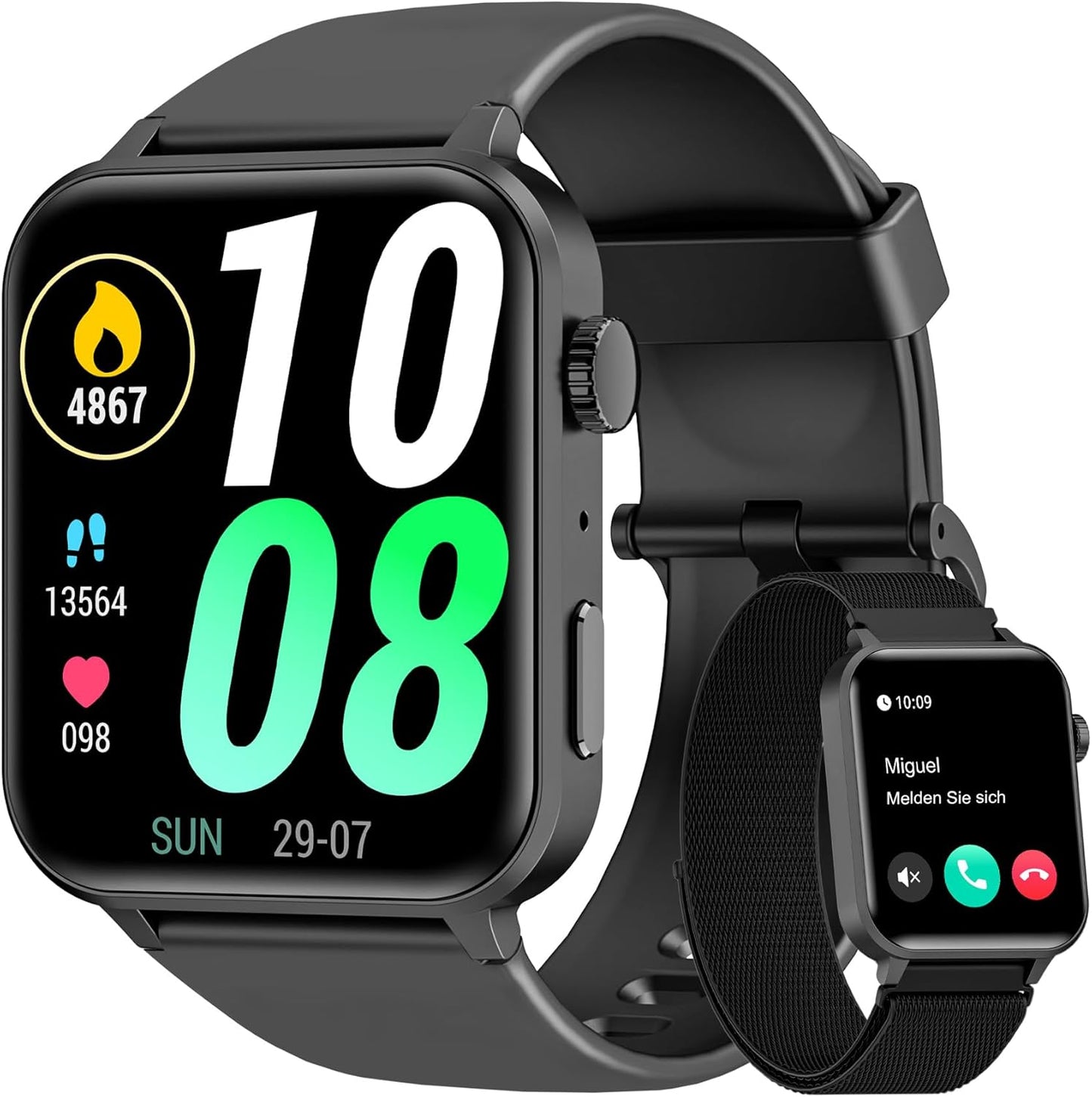 Fitness Tracker 2024: Smartwatch with Heart Rate & SpO2 Monitor