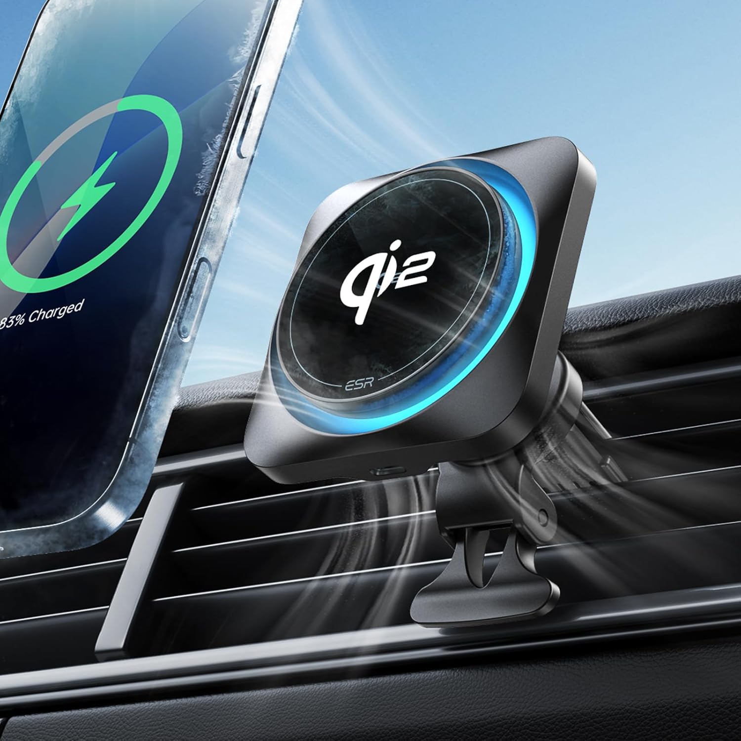 ESR 15W MagSafe Car Charger: Fast Cooling for iPhone