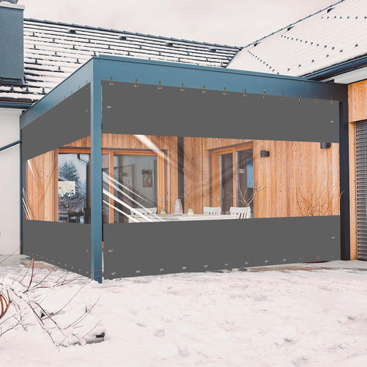 20 Oz Outdoor Vinyl Curtain for Pergola, Porch, and Gazebos