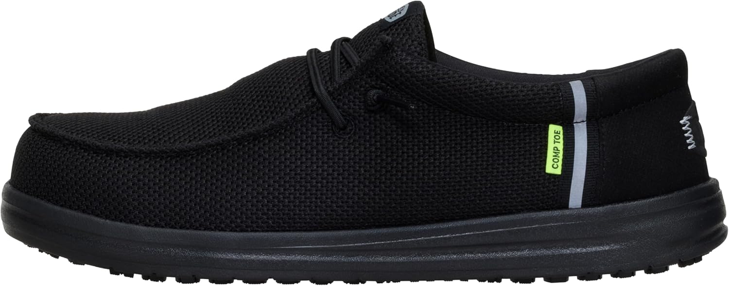 HEYDUDE Men's Wally Work CT: Comfortable Slip-Resistant Shoes