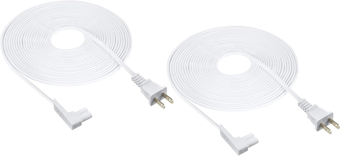25-Foot Power Cord for Sonos Speakers by Vebner 2-Pack