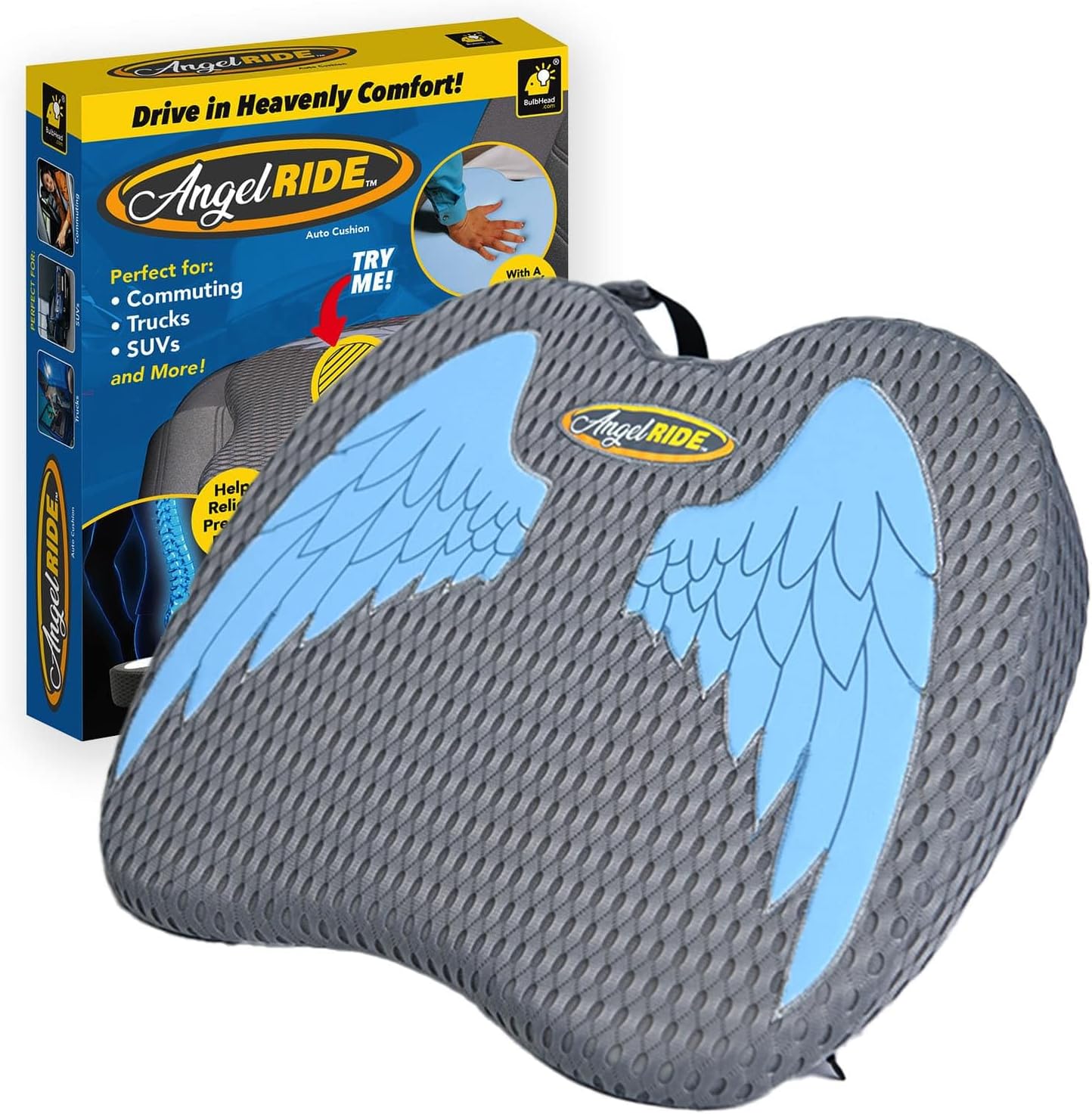 Angel Ride Lumbar Auto Cushion - Drive Pain-Free!