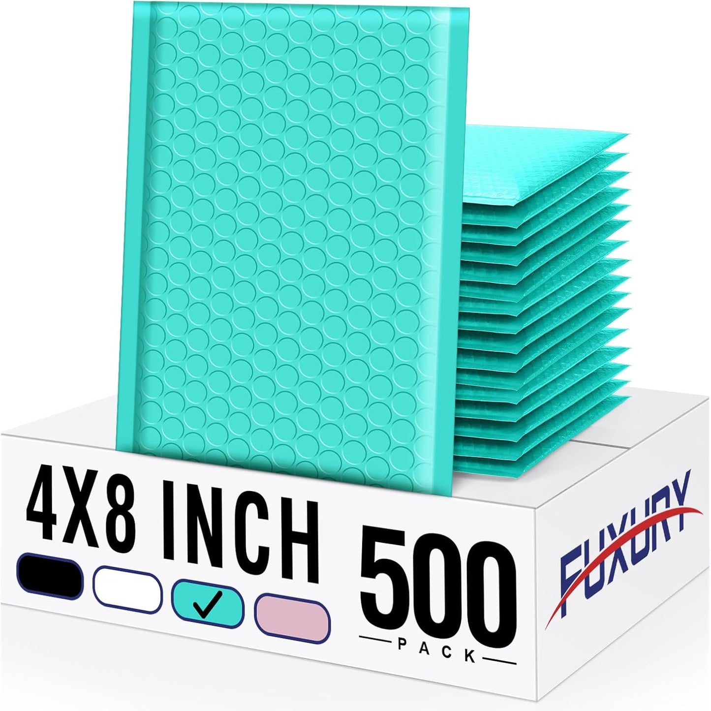Fuxury Small Bubble Mailers 4x8 Inch for Safe Shipping Gifts
