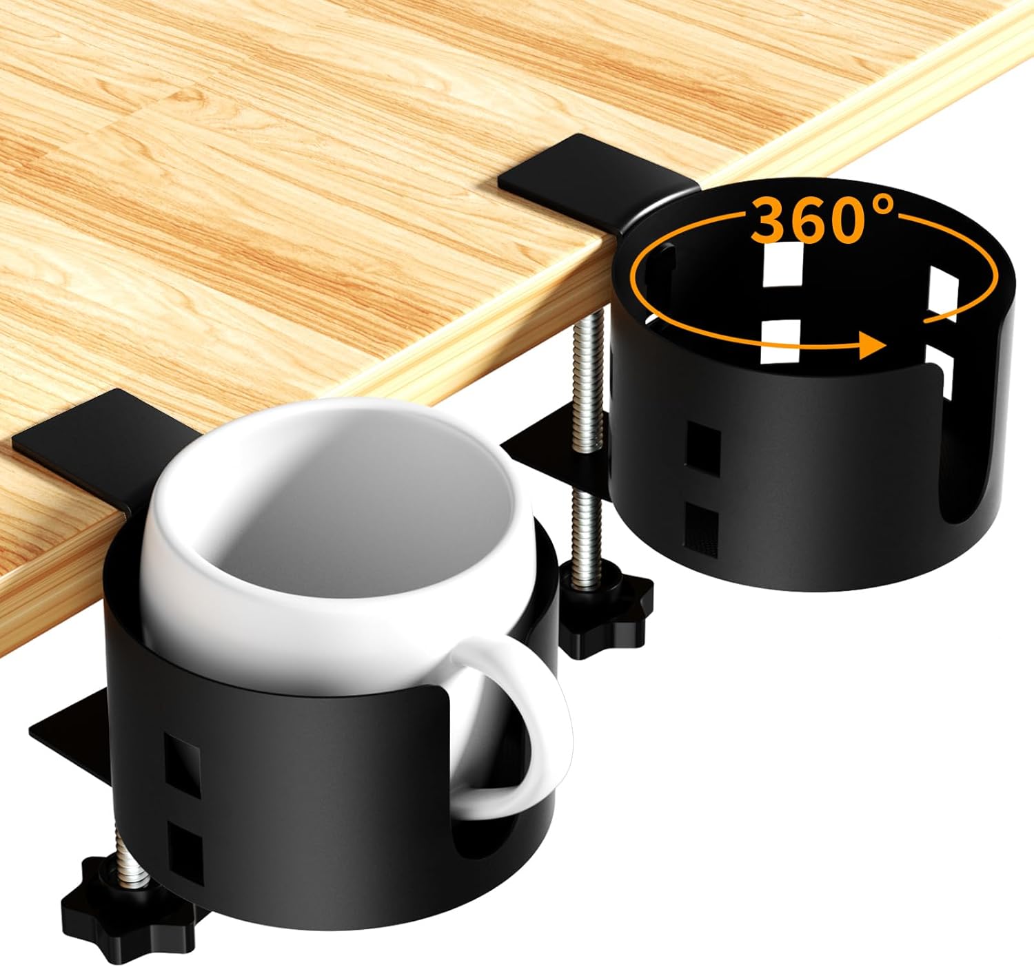 Anti-Spill Desk Cup Holder Set by OOKUU