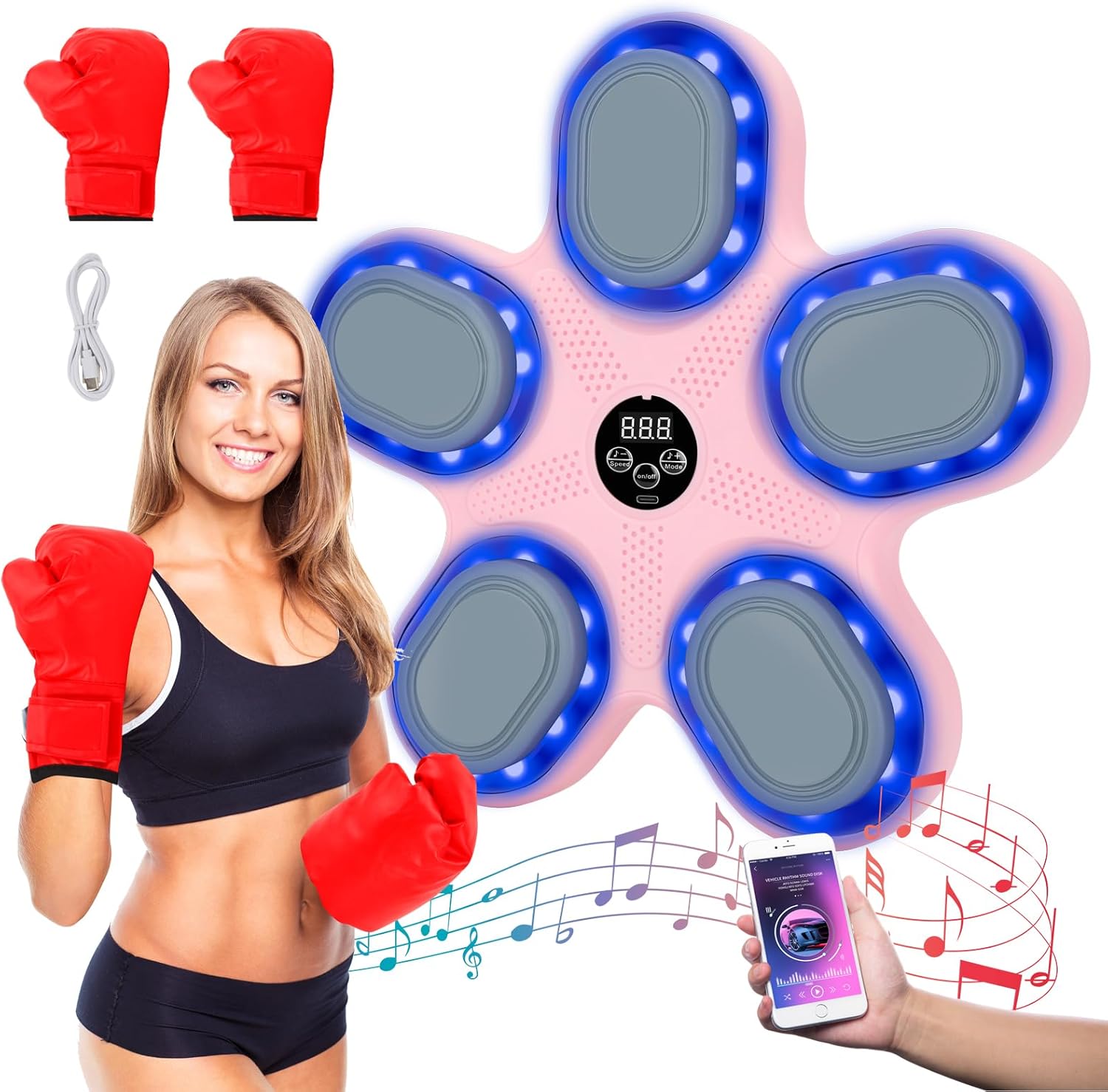 Smart Boxing Machine with Bluetooth Music