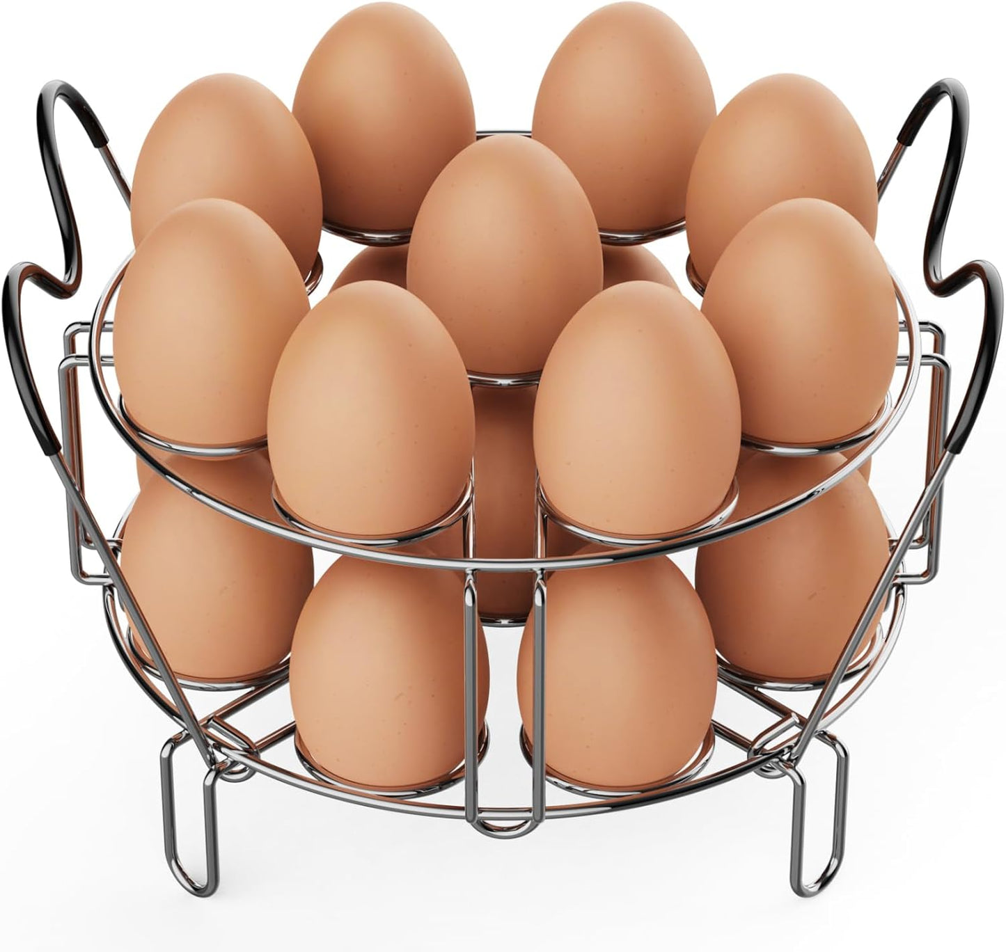 GSlife Stackable Egg Steamer Rack - Cook 18 Eggs Fast!