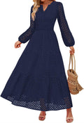 ZESICA Women's Long Sleeve Maxi Dress for Fall Parties