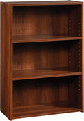 Sauder Beginnings 3-Shelf Bookcase in Brook Cherry - Small, Versatile