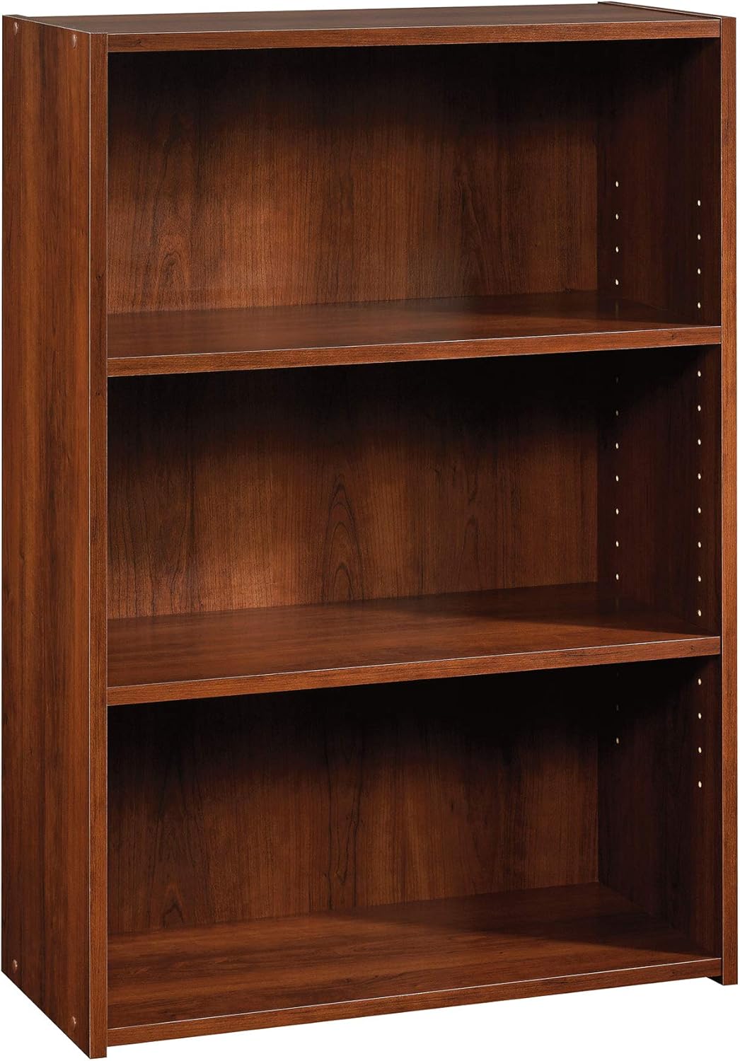 Sauder Beginnings 3-Shelf Bookcase in Elegant Brook Cherry Finish