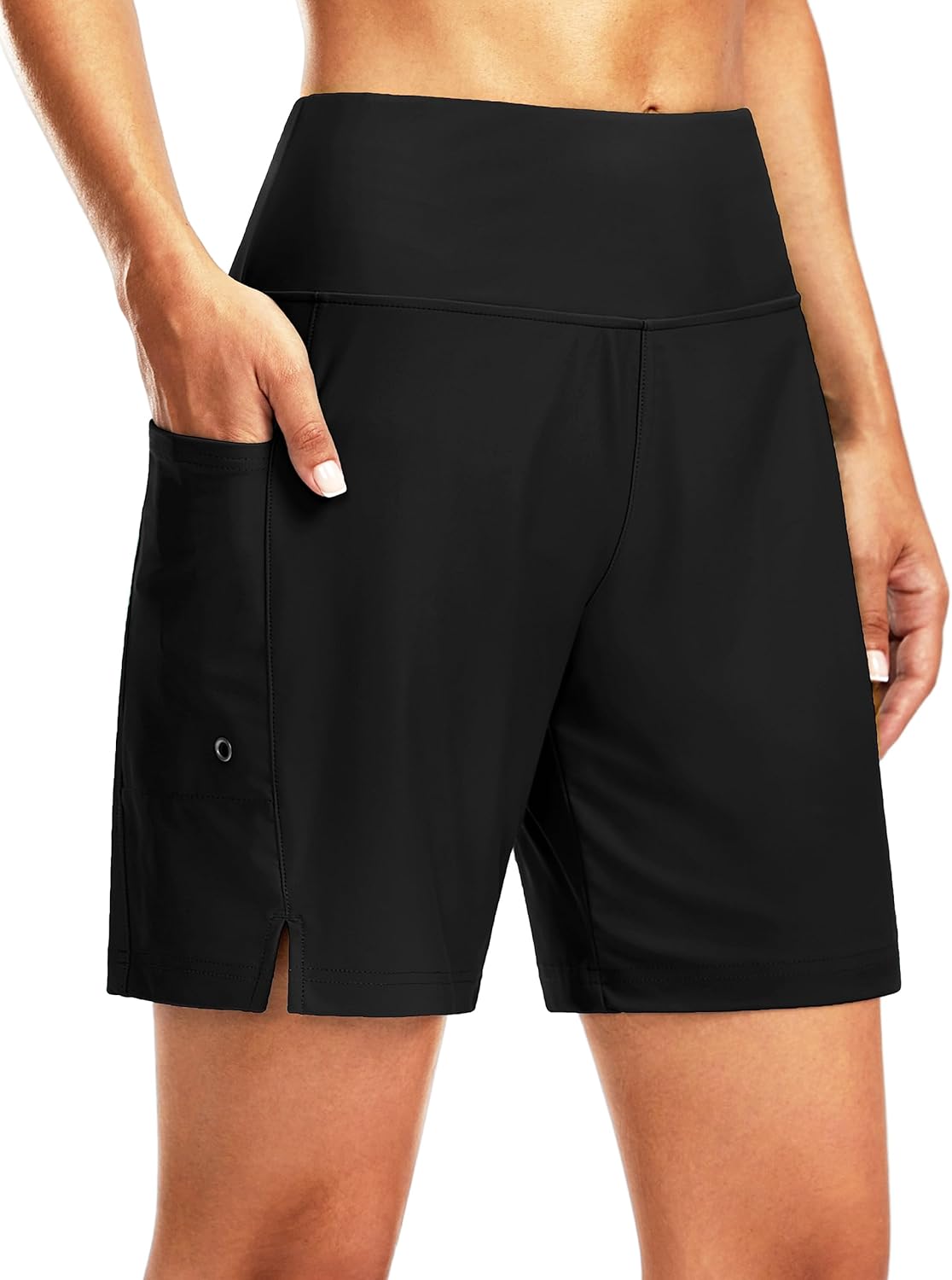 G Gradual Women's 7in Long Swim Board Shorts for Beach Fun