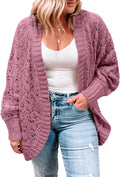 Plus Size Crochet Cardigan Sweater - Soft Open Front Cardigan 1X-5X
