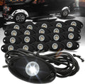 Brighten Your Ride with SUNPIE 20 Pods White Rock Lights Set
