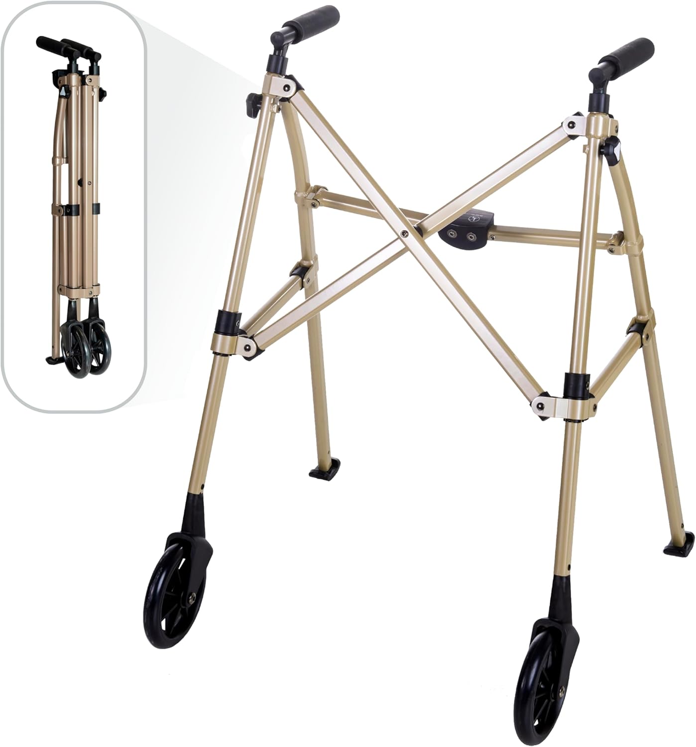 Stander Space Saver Walker: Compact Folding Mobility Aid for Seniors
