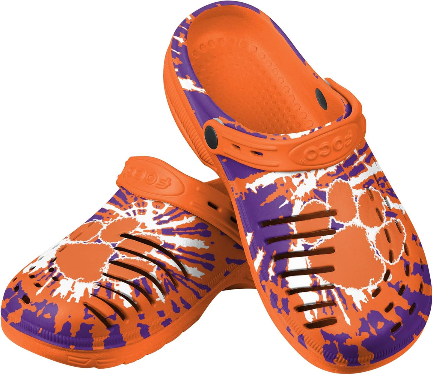FOCO Men's NCAA College Team Logo Garden Water Sandals Shoes