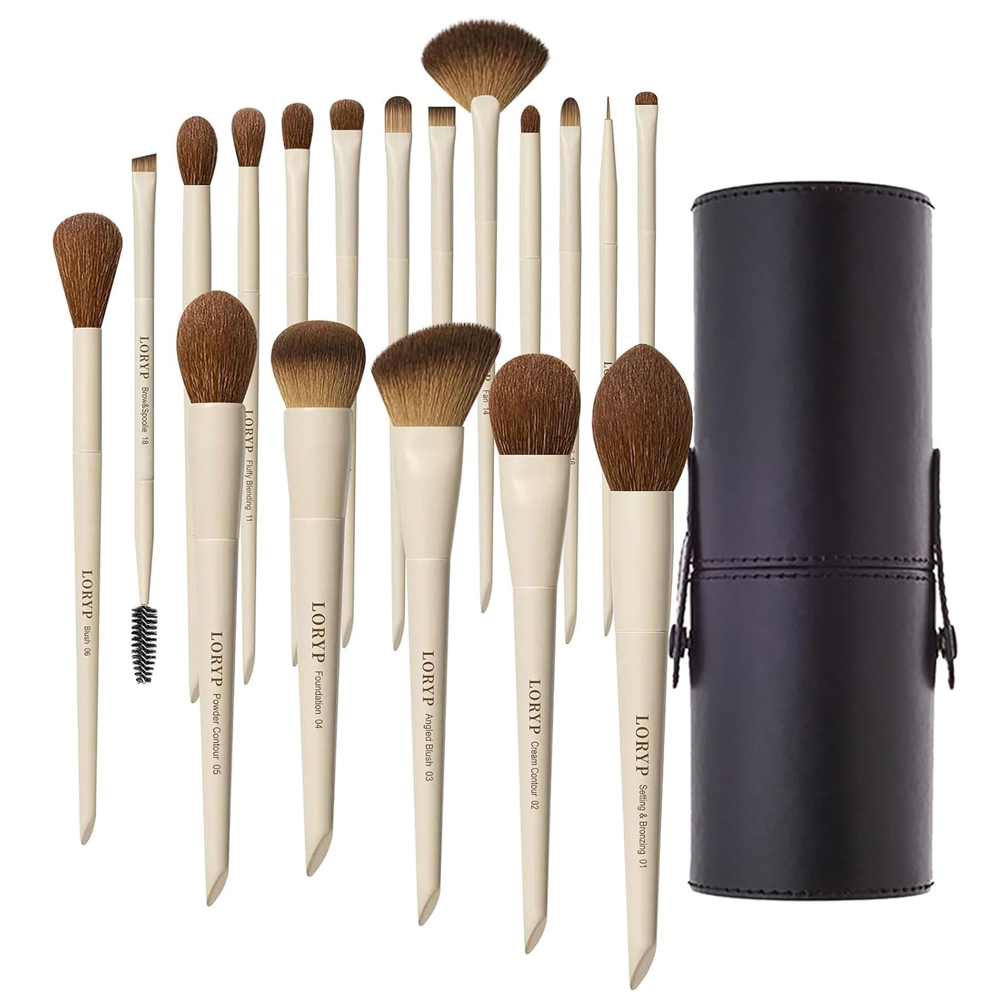 LORYP 18 Piece Makeup Brushes Set for Flawless Application