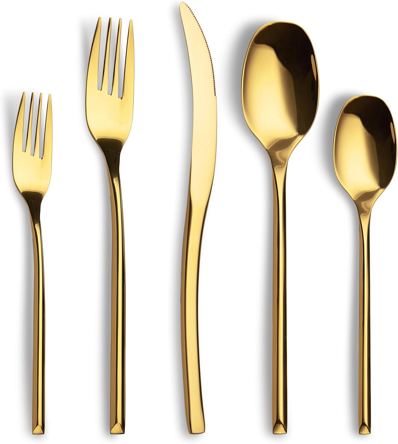 20-Piece Modern Stainless Steel Flatware Set for 4 Dining