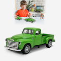 Little Green Toy Truck for Kids Ages 2-8 - Durable Pull-Back Play