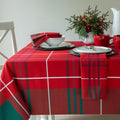 Bristol Plaid Engineered Woven Tablecloth 60ft x 104ft - Holiday Ready