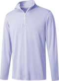 Men's Quarter Zip Golf Pullover Performance Dry Fit - Lightweight
