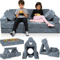 Lunix LX15 14pcs Modular Kids Play Couch - Convertible Foam Sofa