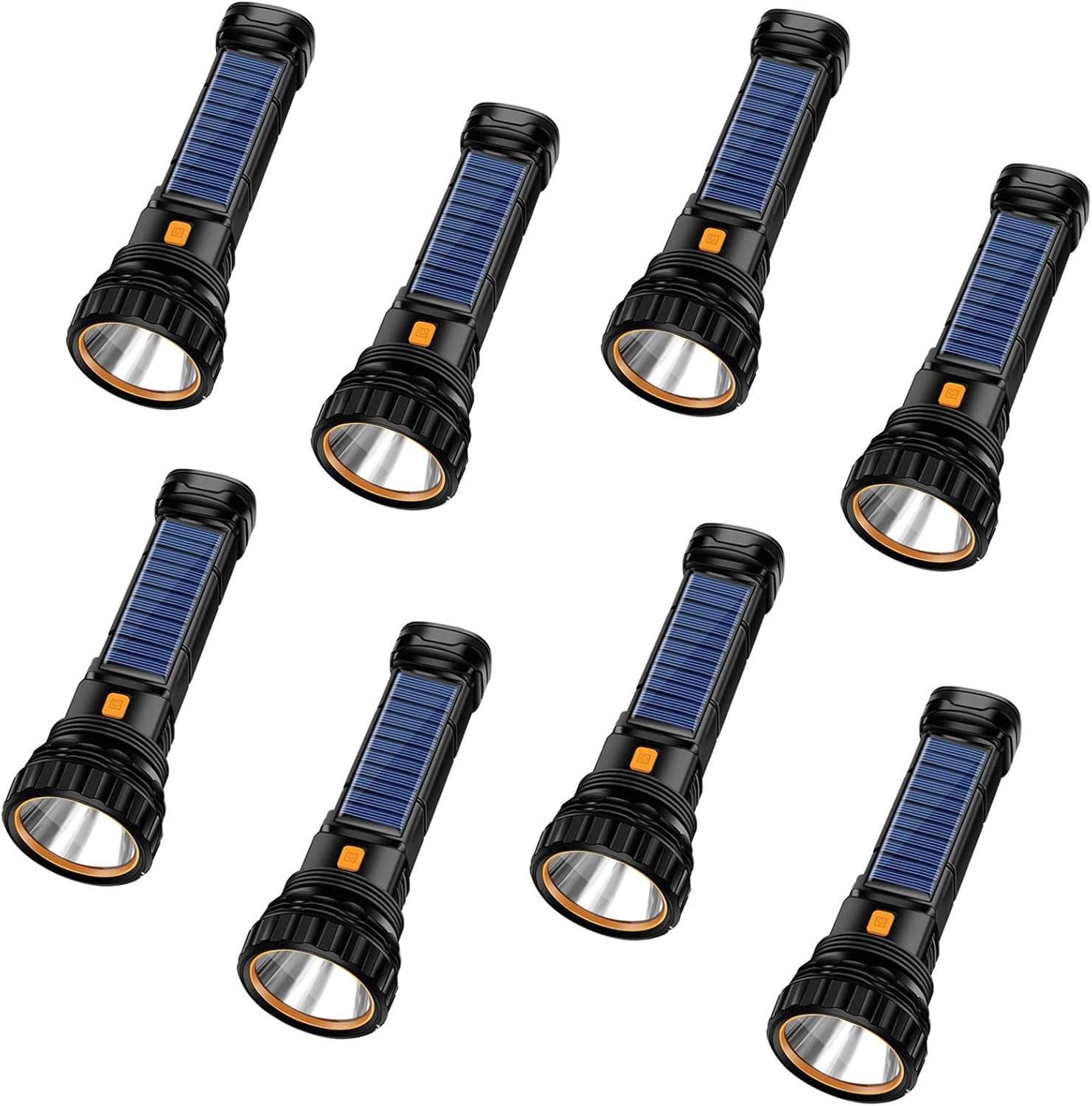 Solar Rechargeable Multi Function 1000 Lumens LED Flashlight
