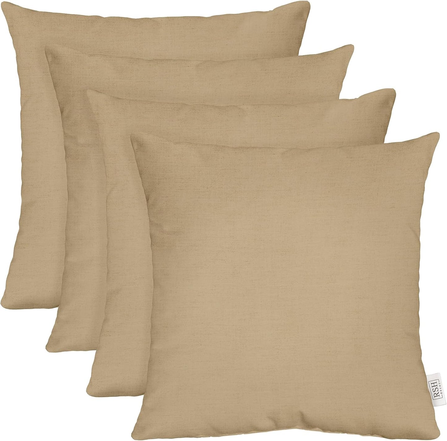Sunbrella Square Throw Pillows Set of 4 for Outdoor Comfort