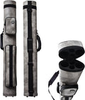 2x2 Hard Cue Case for Two 58 in Cues - Oval Waterproof Leather