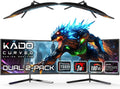 Kado Dual Gaming Monitor Setup - 24in 180Hz Curved Screens
