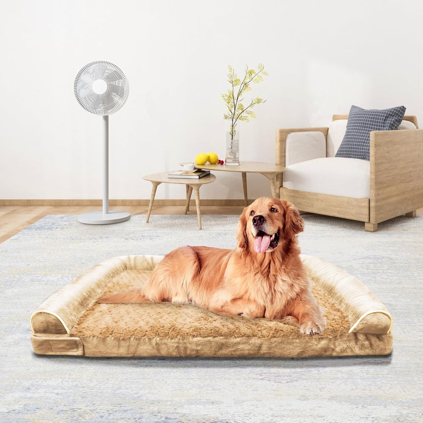 Orthopedic Dog Bed for Large Dogs with Memory Foam Comfort