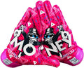 Battle Sports Back of Hand Wide Receiver Football Gloves for Grip