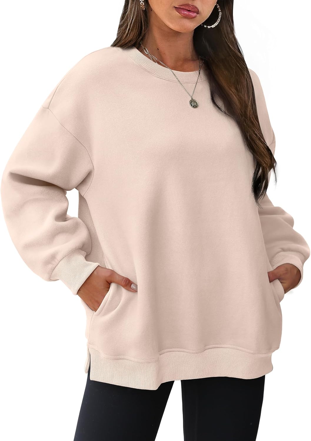 Oversized Sweatshirts for Women - Cozy Fleece Pullover Tops