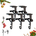 2-in-1 Adjustable Mantel Hook Set - Drill-Free, Heavy-Duty Hooks