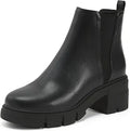 Redtop Women's Chelsea Boots - Chunky Heel Lug Sole Ankle Booties
