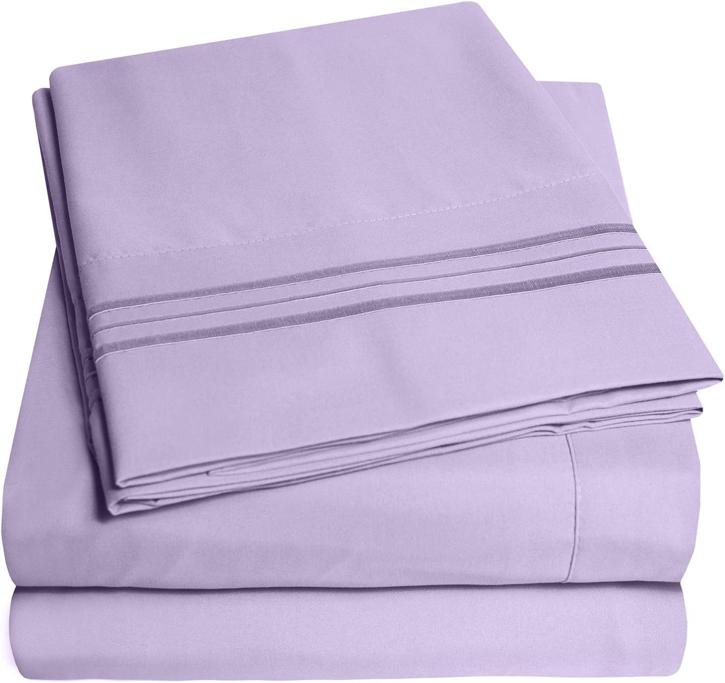 1500 Supreme Collection Queen Sheet Sets Lavender for Luxury Sleep