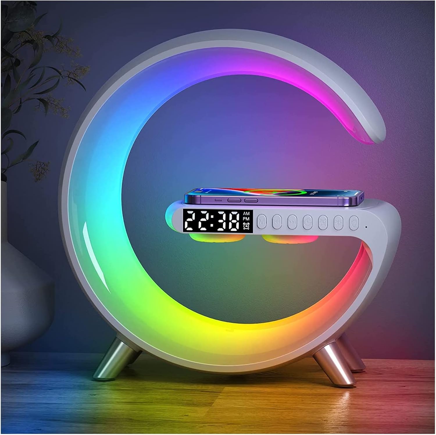 LeeNabao Smart Lamp: 4-in-1 Charger, Speaker & Light